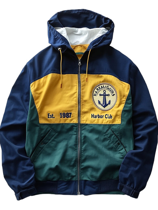 Yacht Club Colorblock Windbreaker Jacket