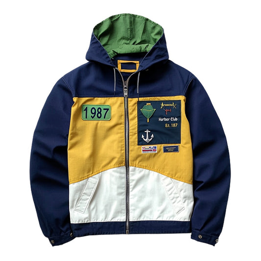 Yacht Club Colorblock Windbreaker Jacket