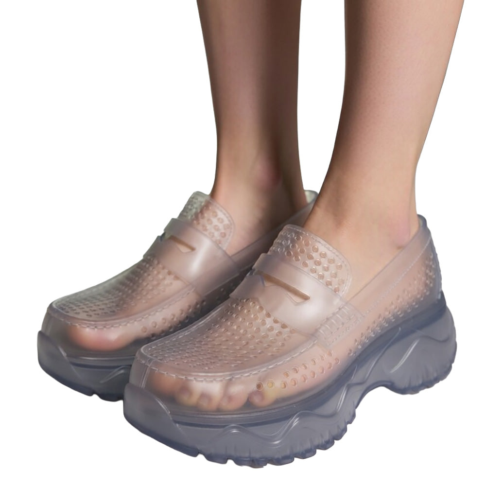 Chunky Sole Jelly Penny Loafer