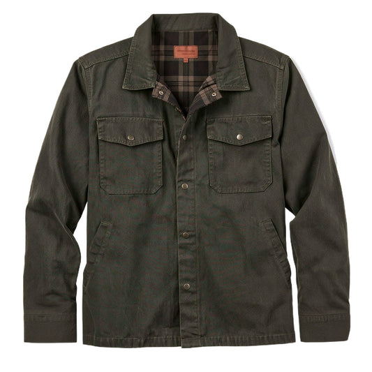 Men’s Lightweight Washed Canvas Work Shirt Jacket