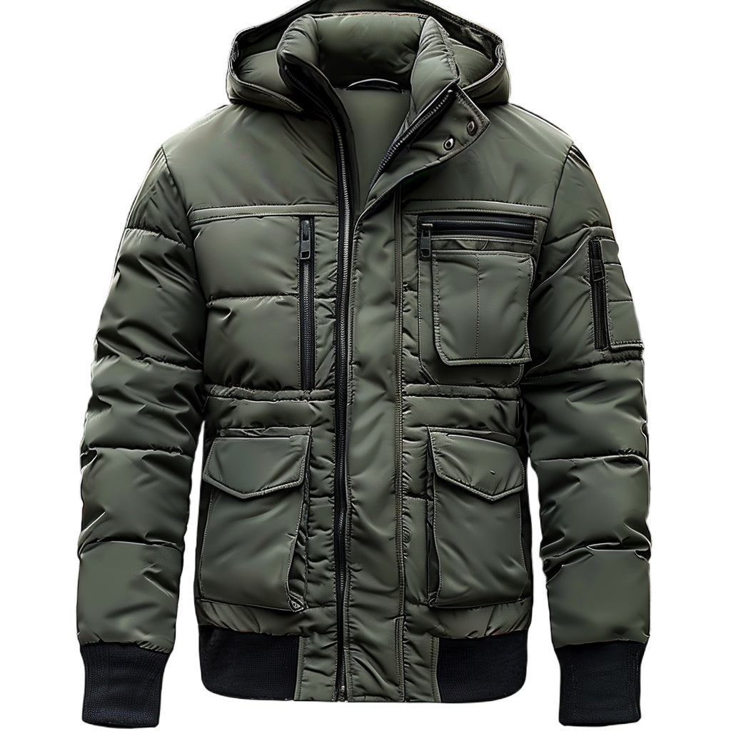 Men's Utility Cargo Puffer Jacket
