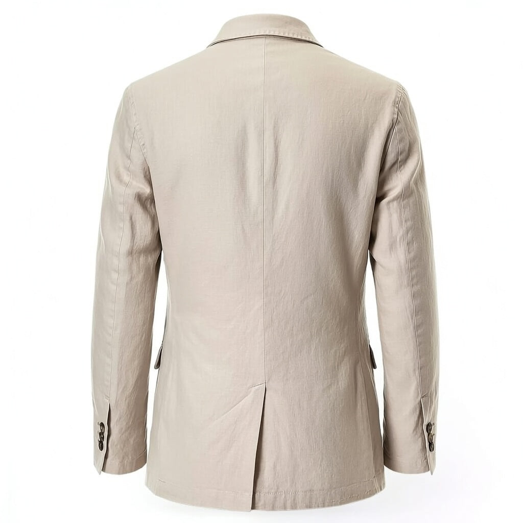 Linen Sport Coat Summer 1960s Style Light Beige