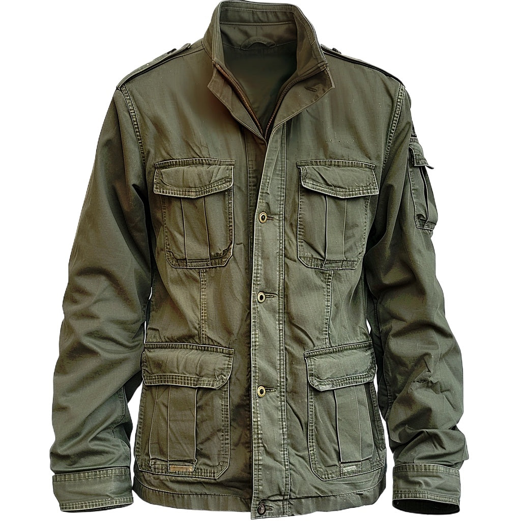 Veste militaire verte ancienne style vintage