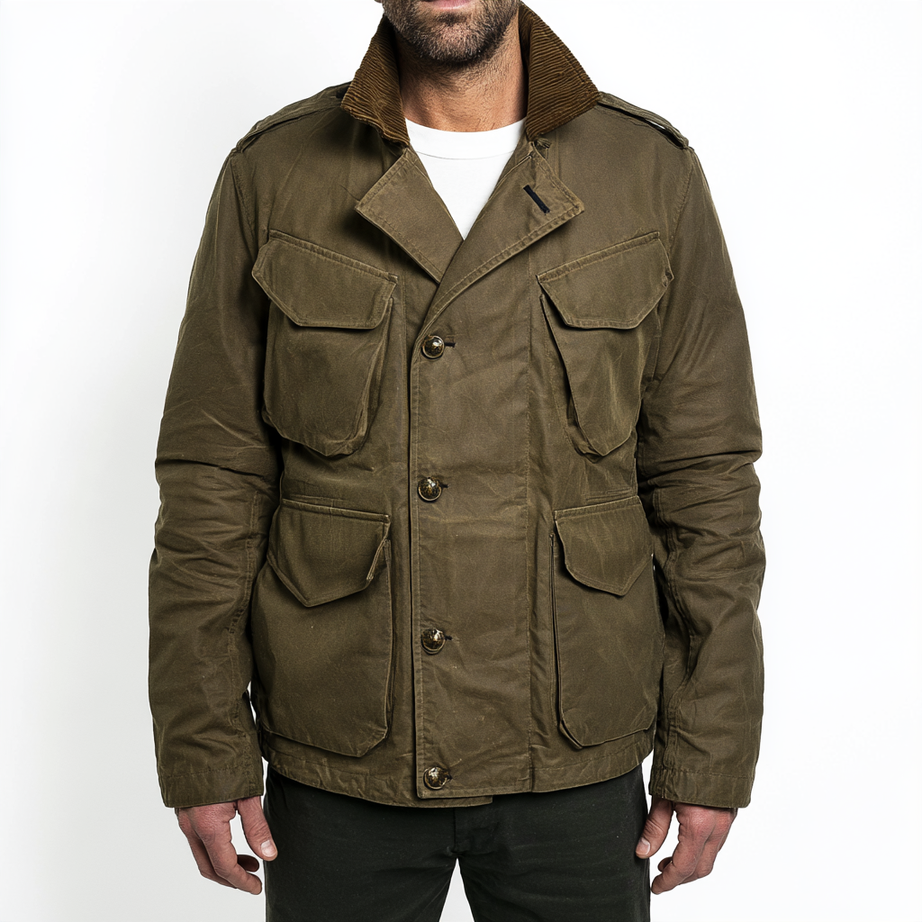 Tobacco Cord-Collar Field Jacket
