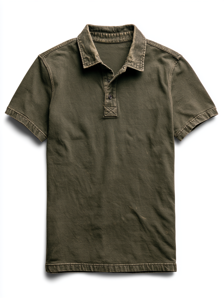 Men’s Rust Relic Washed Utility Polo Shirt