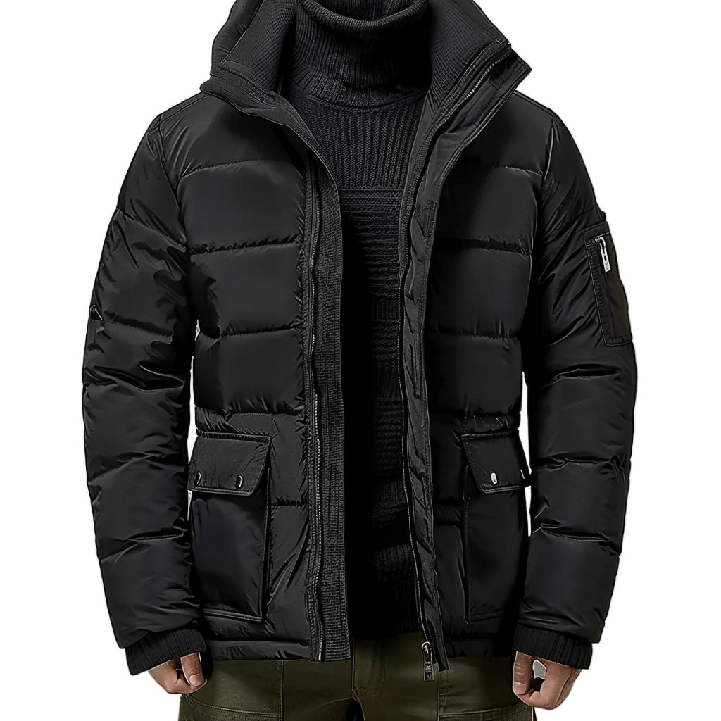 Men's Utility Cargo Puffer Jacket