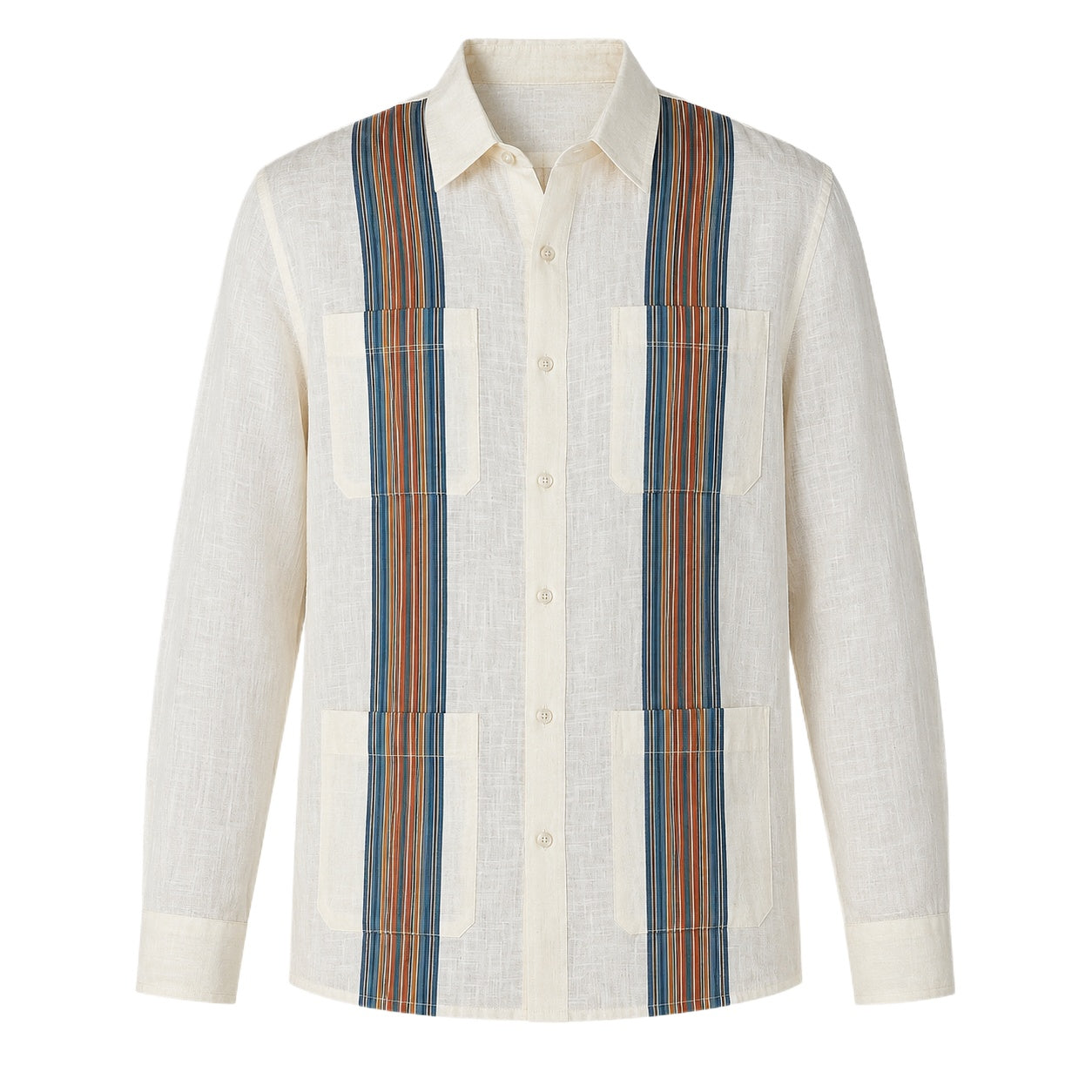 Men’s Resort Dinner Linen Guayabera Shirt