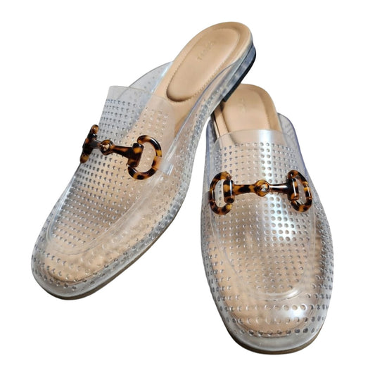 Perforated Jelly Mule Loafer