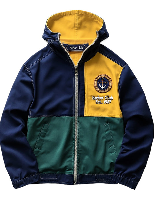Yacht Club Colorblock Windbreaker Jacket