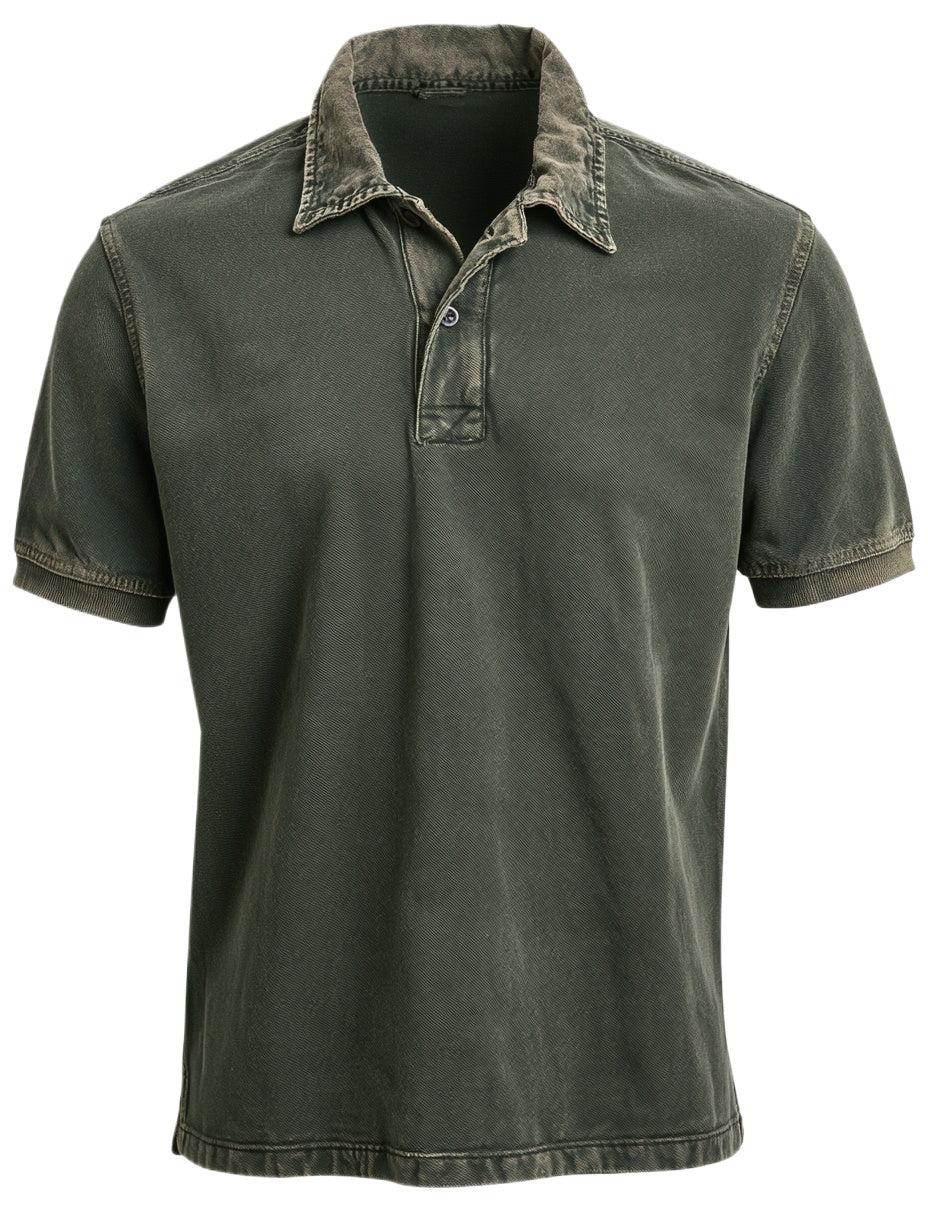Men’s Rust Relic Washed Utility Polo Shirt