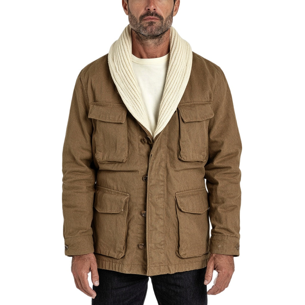 The Shawl Collar Field Jacket | Tobacco Four-Pocket Layer