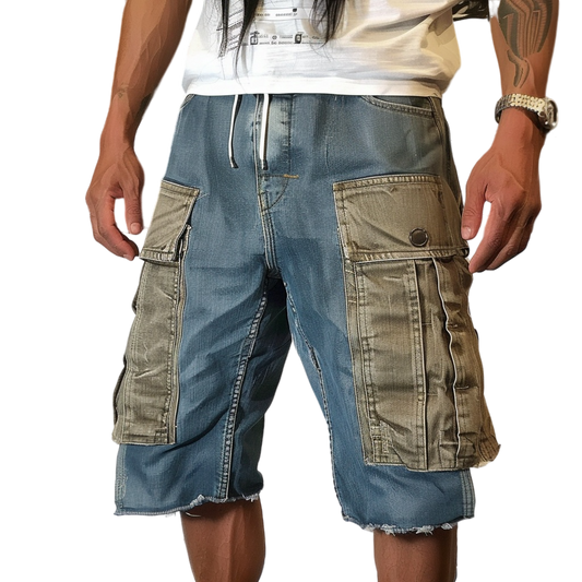 Jorts Mens Baggy Jean Shorts Demin