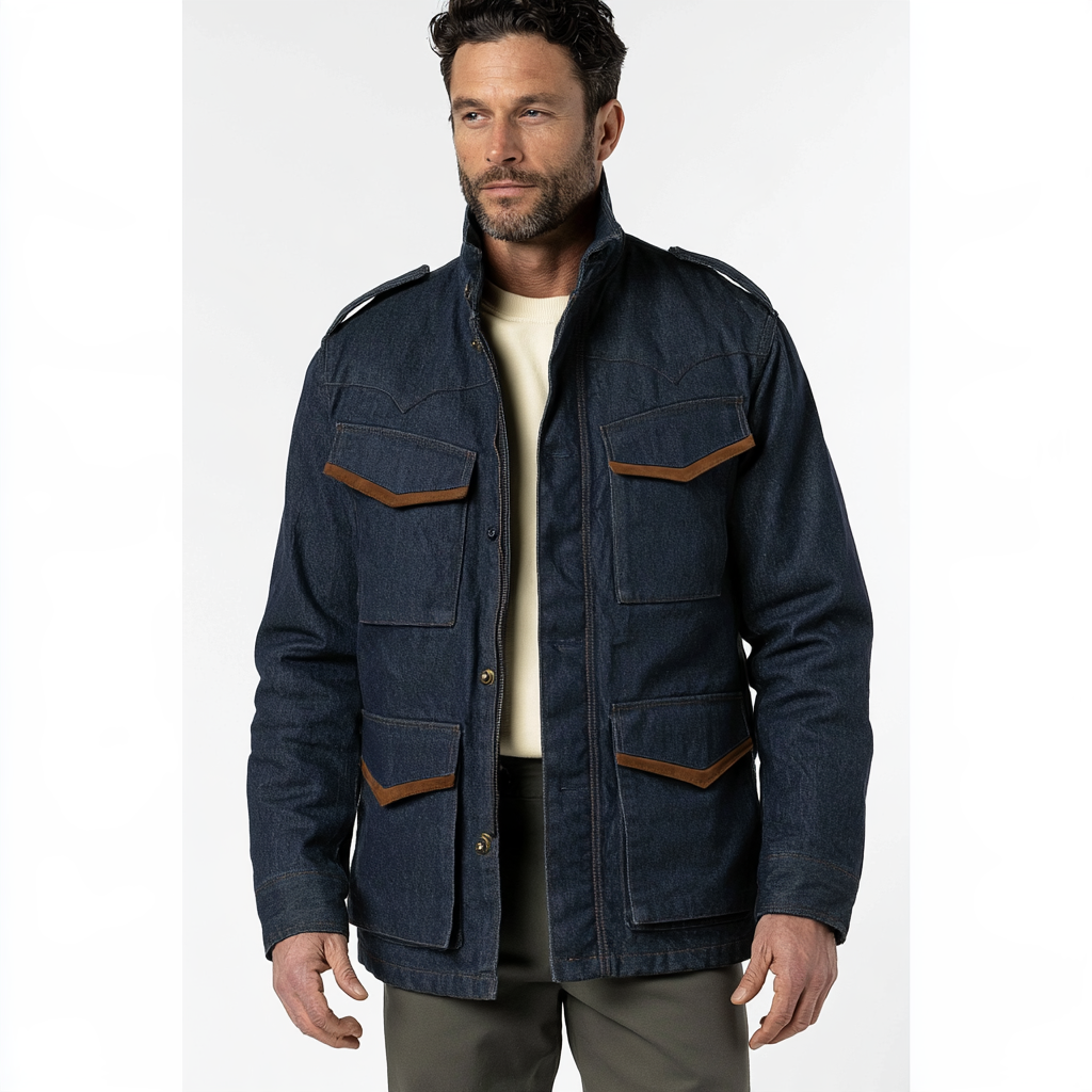 The Indigo Ranch Field Jacket | Western Four-Pocket Layer
