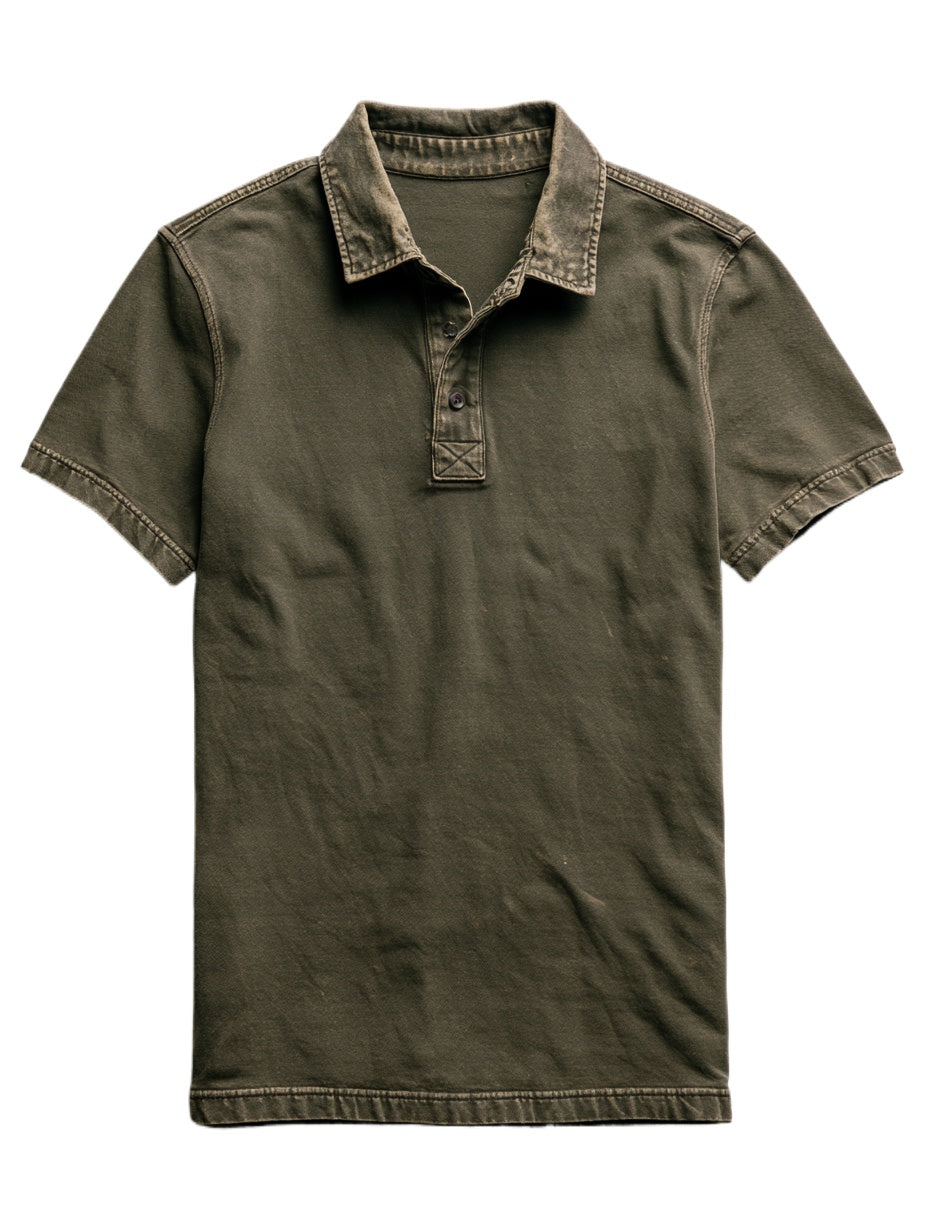Men’s Rust Relic Washed Utility Polo Shirt
