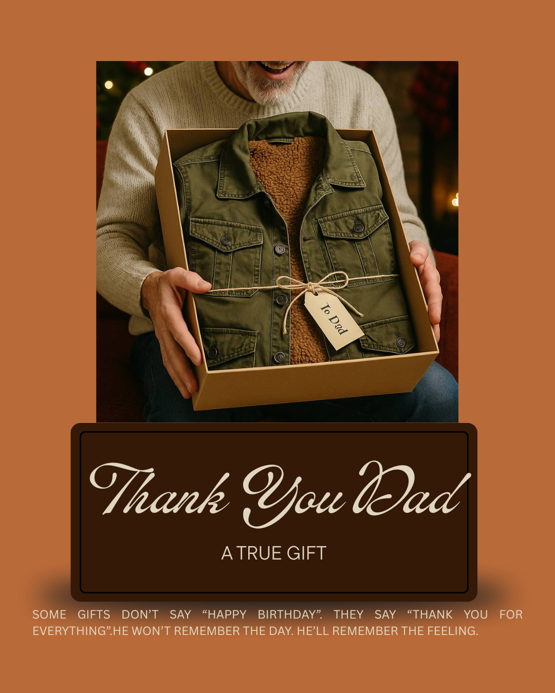 Veste de terrain Urban Heritage M65 – Édition cadeau « Merci papa »