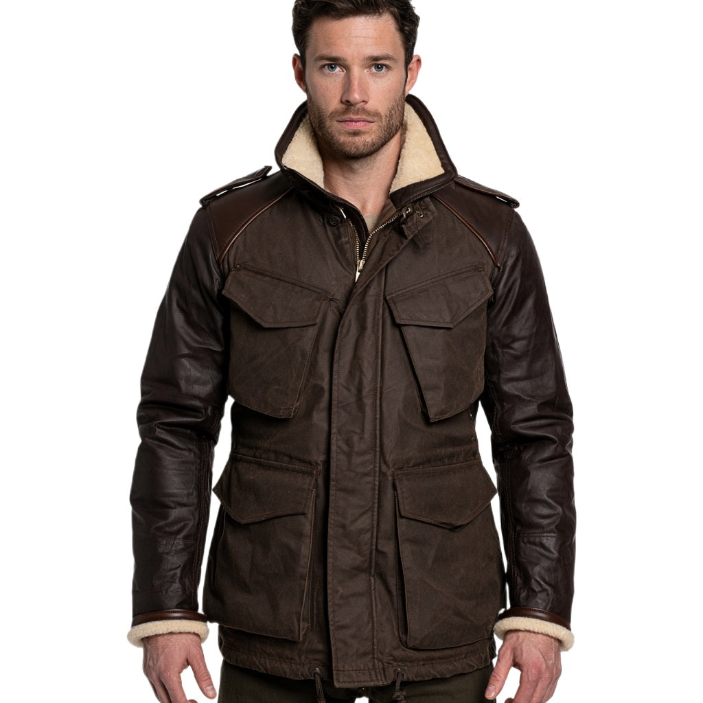 The Aviator Field Jacket | Dark Brown Four-Pocket Layer